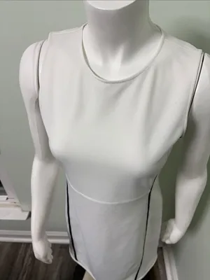 Tory Burch Sport White & Navy Preppy Tennis Dress thumbnail 2