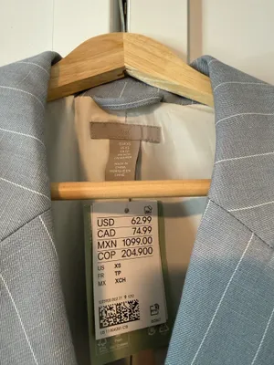 H&M Pinstripe Blazer thumbnail 2