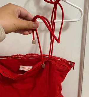 Showpo Red Linen Dress thumbnail 5