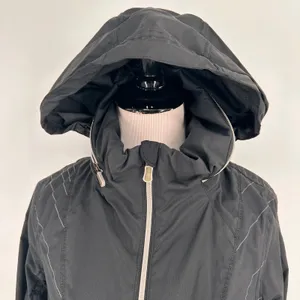 Lululemon Black Nylon Zip Up Ruched Back Detail Jacket Size 6 thumbnail 4