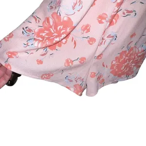 Angel Biba Open Back Orange Floral‎ Romper Ruffle V Neck Tassle Back Ties Size 8 thumbnail 3