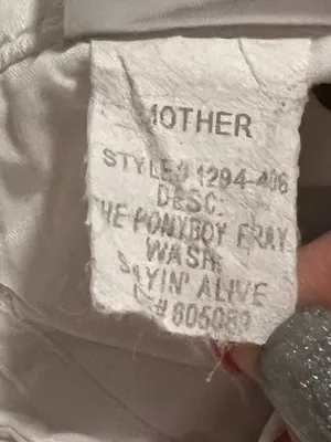Mother Womens 27x32 pony boy fray jeans thumbnail 10