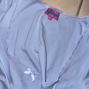 Edikted Light Blue Lace Trim Baby Tee Size S thumbnail 2