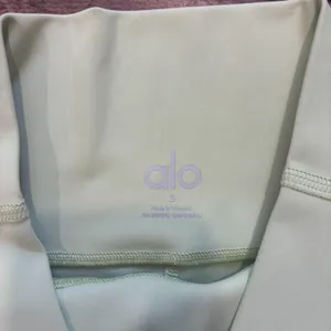 Alo Yoga High Waist Airlift Leggings Mint Green S 26."5 Inseam Activewear Yoga thumbnail 6