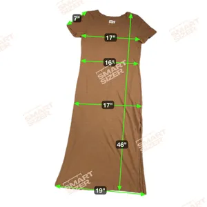 MATE The Label Dana Midi T-Shirt Dress 100% Organic Cotton Clay Size XS thumbnail 5