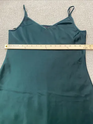 House of Harlow 1960 Emerald Satin Slip Dress Size M thumbnail 10