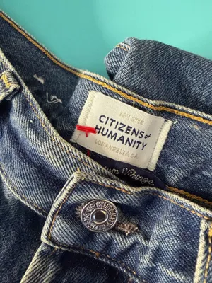 Citizens Of Humanity Baretta Relaxed Straight Denim Jeans Blue Size 26 thumbnail 6