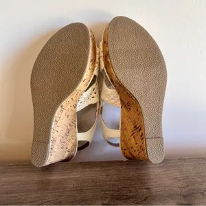 SO® Taffy White Women's Wedge Sandals Size 9 #B1651 thumbnail 9