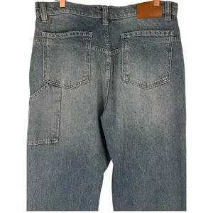 Free People Women's Tinsley Baggy High‎ Rise Jeans Hazey Blue Denim Size 31 Boho thumbnail 8