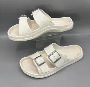Birkenstock Double Strap Slide Sandal Women US 8 White Adjustable Buckle Slip On thumbnail 1