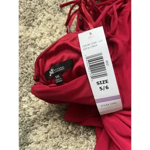 NWD Jump Apparel Red Strappy Back Long Bodycon Formal Gown Size 5/6 thumbnail 7
