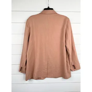 Nordstrom Two Button Notched Lapel Front Pockets Blazer Jacket Sz M Relaxed Fit thumbnail 3