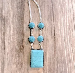 Santa Rosa Turquoise Necklace/Earrings thumbnail 6