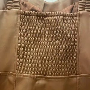 2/$30 A new day faux leather brown leather dress with bodice size small thumbnail 8
