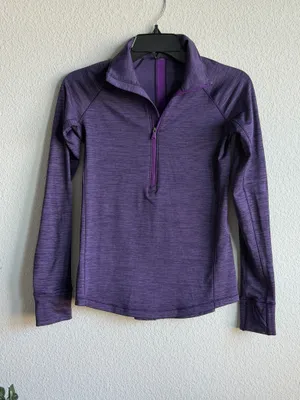 Under Armour Purple ColdGear Half Zip Pullover XS thumbnail 1