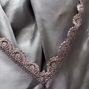 Vintage Warners Lace Half Slip Satin Black XL thumbnail 9