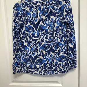 Lilly‎ Pulitzer Navy and White Blouse thumbnail 4