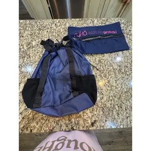 NWT Ryka Womens‎ Venture Durable Nylon Drawstring Hiking Backpack Blue $100 thumbnail 2