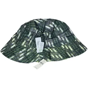 Aerie Bucket Hat Green‎ Yellow Plaid Pattern One Size thumbnail 7