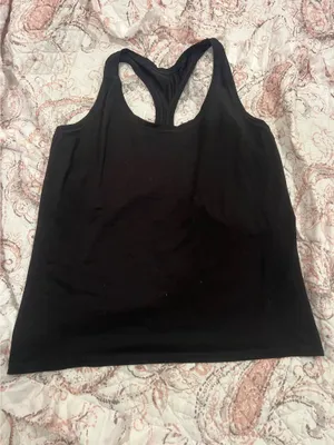 Fabletics Feather Tech Racerback Tank black LG thumbnail 2