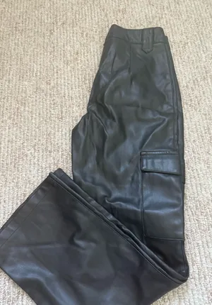 Leather ZARA Pants Black thumbnail 1