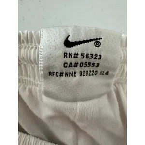 Vintage Nike Track Pants Women Medium White 90s Windbreaker Joggers Swoosh Logo thumbnail 5
