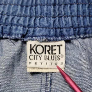 Vintage Koret City Blues Petites Skirt Size 8 W30"in Waist Women's Vintage Skirt thumbnail 5