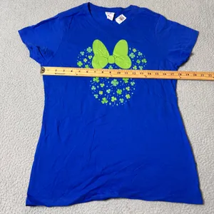 NEW Disney Minnie Mouse Shamrock T-Shirt Womens S St Patricks Day Graphic‎ Tee thumbnail 5