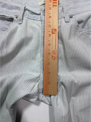 Levi’s Light Blue Pinstripe Boyfriend Jeans Size 30 - Comfy thumbnail 4