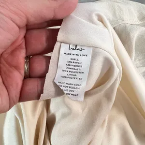 🔥🔥5 for $25🔥🔥 Lulus Sleeveless Tie Ribbon Shoulder Ruffled Cream Maxi Dress thumbnail 8
