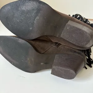 Pierre Dumas Brown Fringe Heeled Boots thumbnail 4