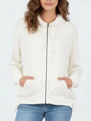 Free People Movement Jacket Womens XS White Knitted Full Zip Long Sleeve Outdoor thumbnail 1
