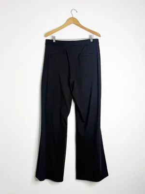 Halara Wide Leg Pants XL Tall Black High Rise Stretch Trousers 34” Inseam thumbnail 2