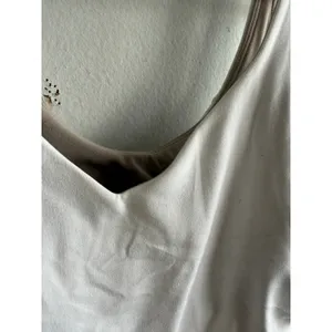 Lululemon Align Tank Top White Tan Lining LW1CW8S Size 6 thumbnail 3