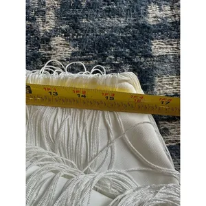Acoa Skirt & Crop Top Set White Fringed Size Large NEW Nashville Bride Bach thumbnail 5