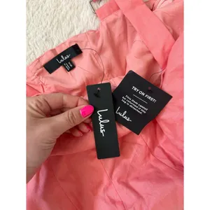 Lulus Undoubtedly Sweet Coral Pink Linen Sleeveless Mini Dress Size XS Vacation thumbnail 6