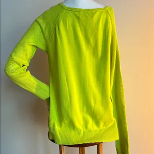 Ralph Lauren Neon Yellow/ green Crew Neck Sweater activewear womens XL thumbnail 4