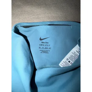 Nike One Dri-FIT Womens High Rise 8 Inch Biker Shorts Teal Blue FZ6758-008 XS thumbnail 5
