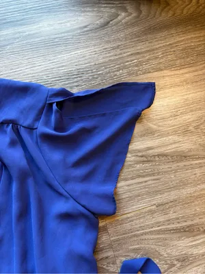 LULUS Elegant Royal Blue Wrap Midi Dress with Tie Waist thumbnail 3