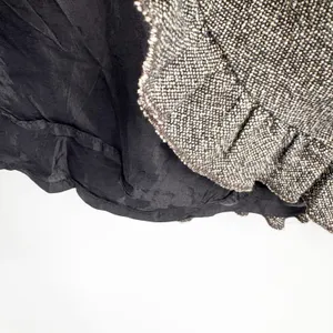 Ann Taylor LOFT Womens Brown Wool Blend Tweed Ruffle Hem Career Office Skirt 12 thumbnail 5