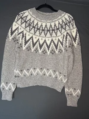 For The Republic Women’s S/P Fair Isle Sweater Nordic Ski Chalet Après Cozy thumbnail 1