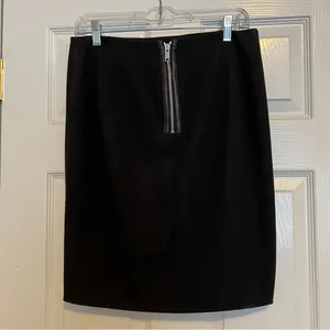 DKNYC Black skirt with gold back zipper 2 thumbnail 2