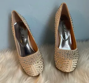 Rhinestone platform heels Tan Size 5.5 thumbnail 3