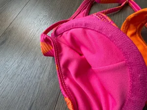 Hollister Two-Piece Swim Bikini Set in Pink/Orange Top Small/ Bottom X-Small thumbnail 9