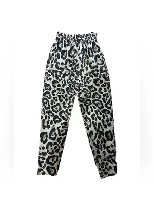 Shein Leopard Print Pants Women's Extra Small Size thumbnail 2