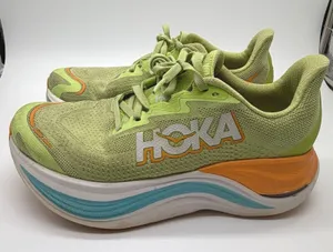 Hoka Skyward X Lettuce Cloudless Running Shoes Womens 7 Lime Green Orange thumbnail 1