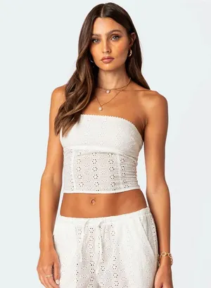 Edikted Top Corset White thumbnail 1