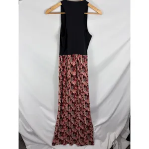 NWT Ann Taylor LOFT Pleated Patterned Bottom Maxi Dress Size Small thumbnail 4