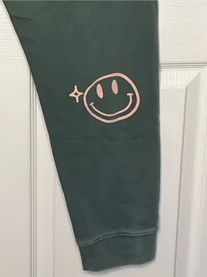 Peanut Butter Jelly Sage Green Nature Lovers Graphic Sweatpants Sz L Joggers thumbnail 9