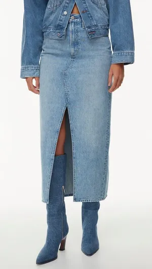 Aritzia Denim Forum 90s Vintage Maxi Jean Skirt thumbnail 1